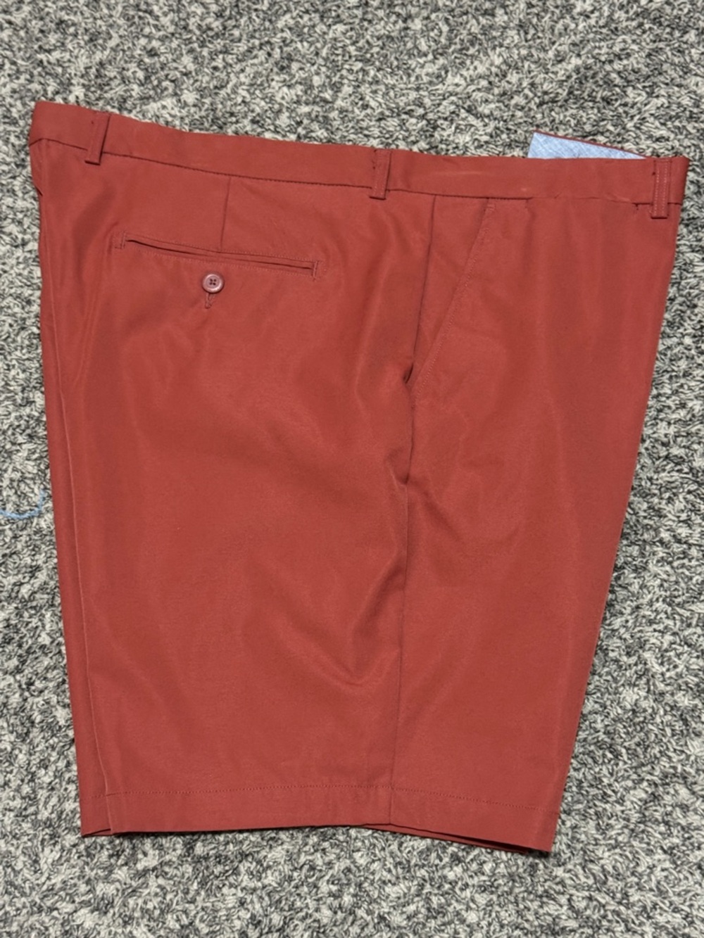 George Rust Red Flat-Front Men's Shorts